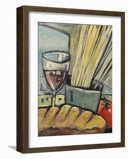 Wine Bread and Pasta-Tim Nyberg-Framed Giclee Print