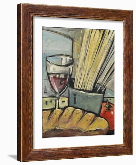 Wine Bread and Pasta-Tim Nyberg-Framed Giclee Print