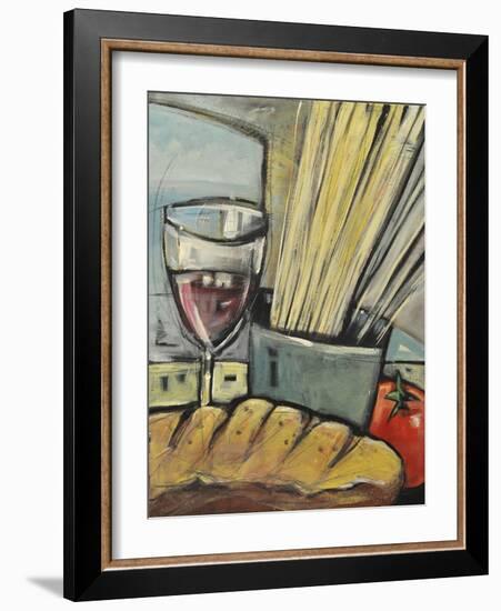 Wine Bread and Pasta-Tim Nyberg-Framed Giclee Print