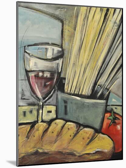 Wine Bread and Pasta-Tim Nyberg-Mounted Giclee Print