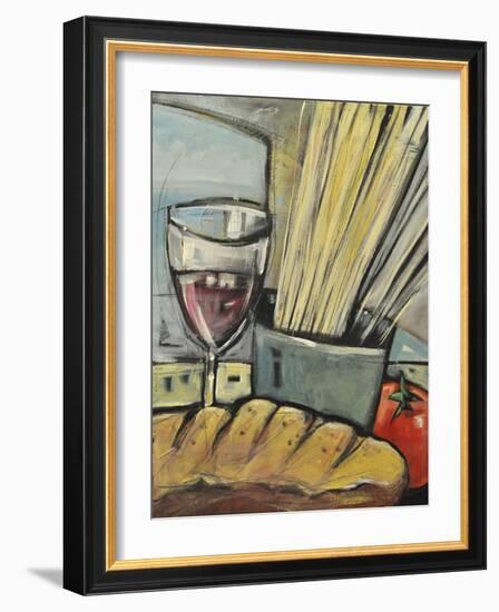 Wine Bread and Pasta-Tim Nyberg-Framed Giclee Print