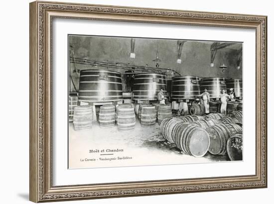 Wine Casks, Moet et Chandon-null-Framed Art Print