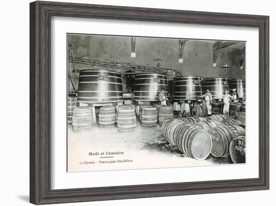 Wine Casks, Moet et Chandon-null-Framed Art Print