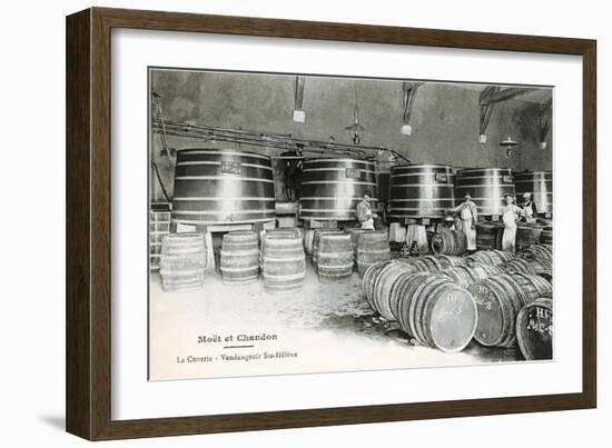 Wine Casks, Moet et Chandon-null-Framed Art Print