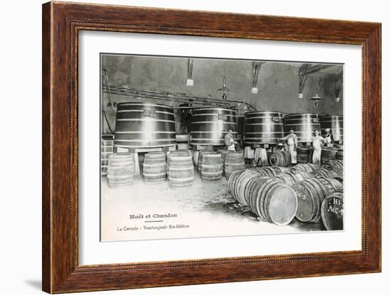 Wine Casks, Moet et Chandon-null-Framed Art Print