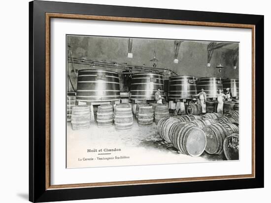 Wine Casks, Moet et Chandon-null-Framed Art Print