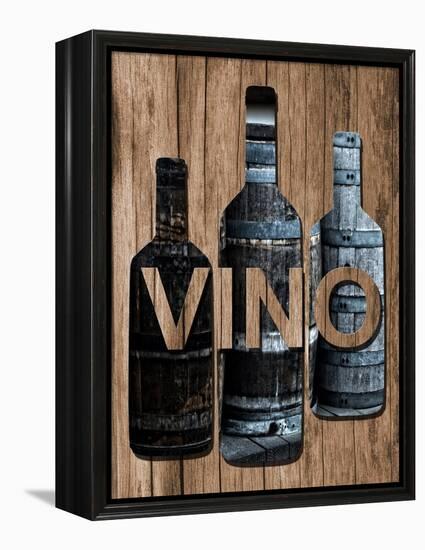 Wine Cellar 1-Sheldon Lewis-Framed Stretched Canvas