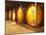 Wine Cellar and Oak Casks, Champagne Jacquesson in Dizy, Vallee De La Marne, Ardennes, France-Per Karlsson-Mounted Photographic Print