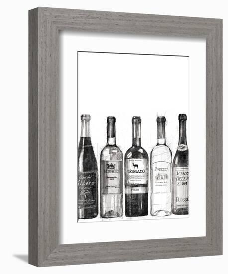 Wine Cellar III BW-Avery Tillmon-Framed Art Print
