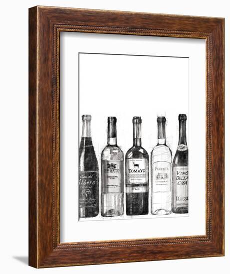 Wine Cellar III BW-Avery Tillmon-Framed Art Print