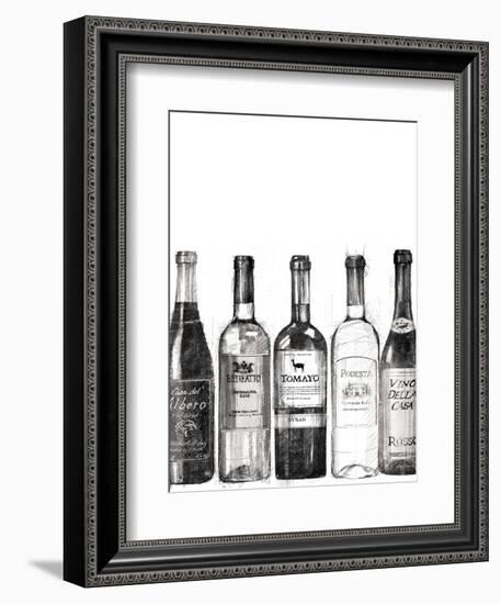 Wine Cellar III BW-Avery Tillmon-Framed Art Print