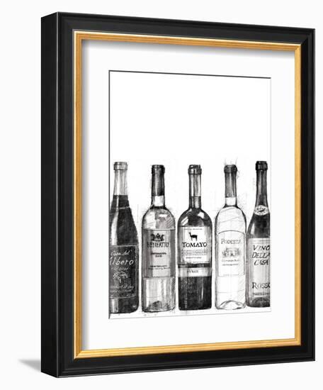 Wine Cellar III BW-Avery Tillmon-Framed Art Print