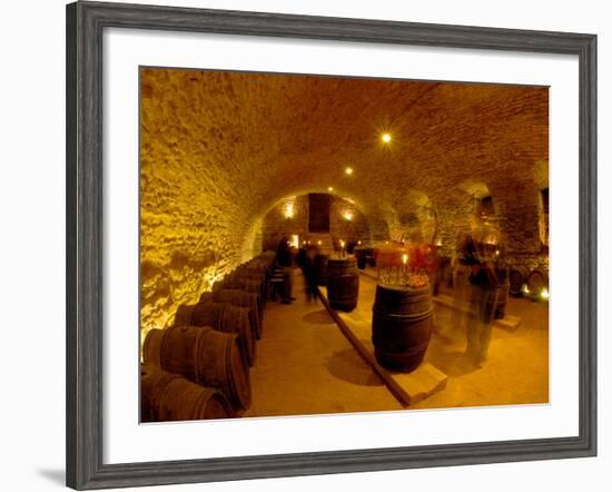 Wine Cellar of Chateau de Pierreclos, Burgundy, France-Lisa S. Engelbrecht-Framed Photographic Print