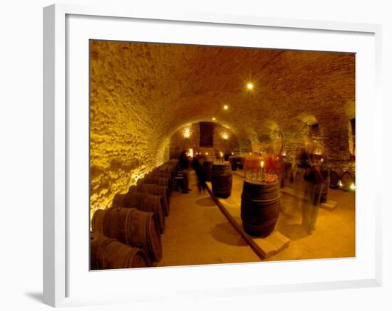 Wine Cellar of Chateau de Pierreclos, Burgundy, France-Lisa S. Engelbrecht-Framed Photographic Print