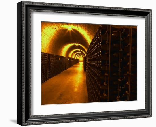 Wine Cellar, Old Chalk Quarry, Champagne Ruinart, Reims, Marne, Ardennes, France-Per Karlsson-Framed Photographic Print