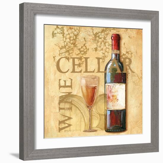 Wine Cellar Sqaure-Gregory Gorham-Framed Art Print