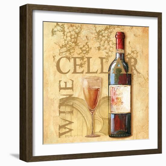 Wine Cellar Sqaure-Gregory Gorham-Framed Art Print