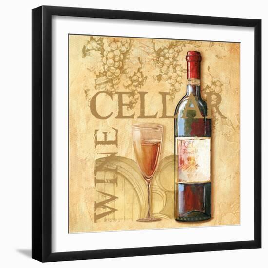 Wine Cellar Sqaure-Gregory Gorham-Framed Art Print
