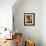 Wine Cellar with Bottles Behind Iron Bars, Stockholm, Sweden-Per Karlsson-Framed Photographic Print displayed on a wall