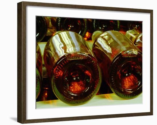 Wine Cellar with Tunnels of Wooden Barrels and Tokaj Wine, Royal Tokaji Wine Company, Mad, Hungary-Per Karlsson-Framed Photographic Print