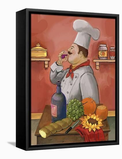 Wine Chef Master-Frank Harris-Framed Premier Image Canvas