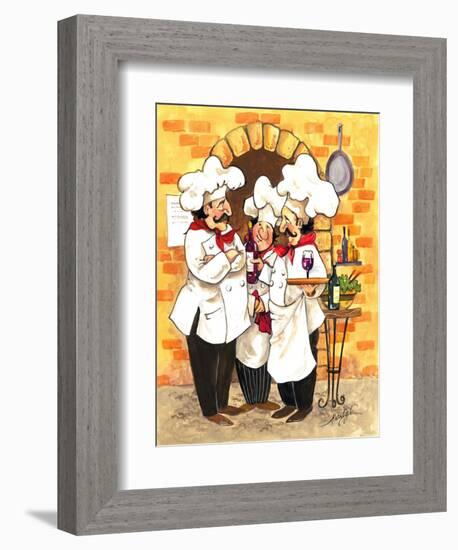 Wine Chefs-Jerianne Van Dijk-Framed Premium Giclee Print