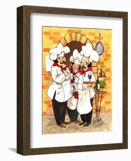 Wine Chefs-Jerianne Van Dijk-Framed Premium Giclee Print