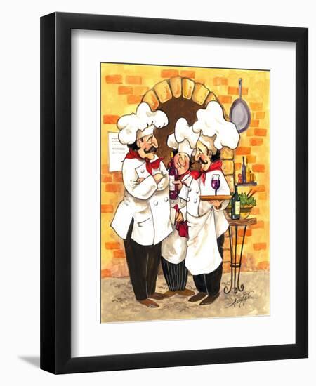 Wine Chefs-Jerianne Van Dijk-Framed Premium Giclee Print