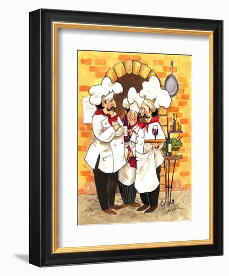 Wine Chefs-Jerianne Van Dijk-Framed Premium Giclee Print