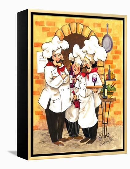 Wine Chefs-Jerianne Van Dijk-Framed Stretched Canvas