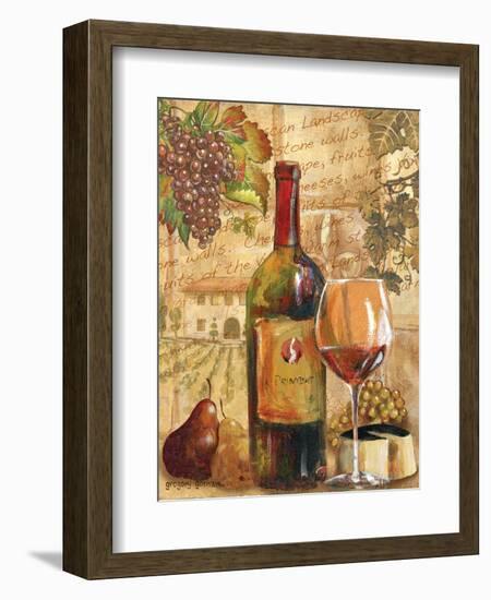 Wine Collage I-Gregory Gorham-Framed Art Print