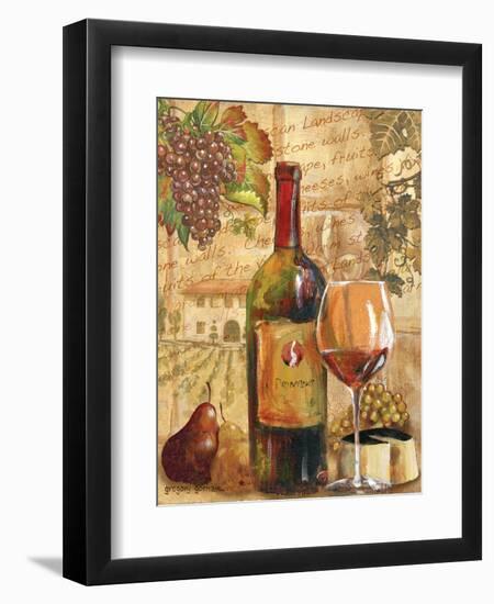 Wine Collage I-Gregory Gorham-Framed Art Print