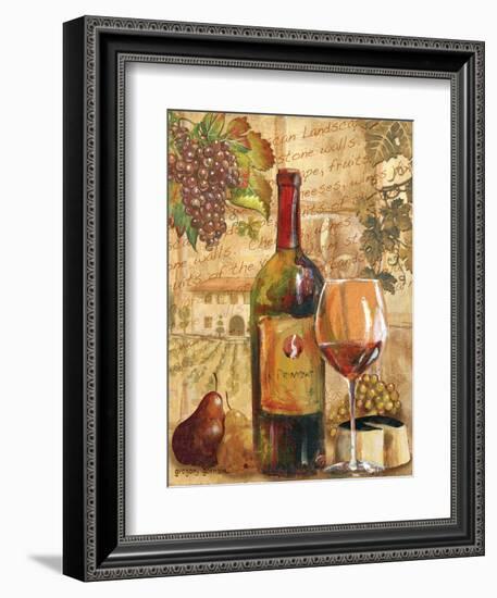 Wine Collage I-Gregory Gorham-Framed Art Print