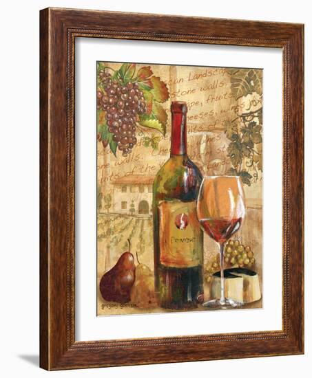 Wine Collage I-Gregory Gorham-Framed Art Print