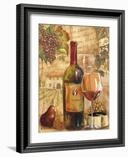 Wine Collage I-Gregory Gorham-Framed Art Print