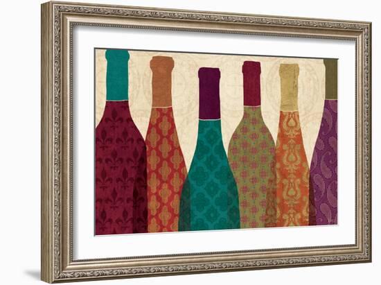 Wine Collage I-Veronique Charron-Framed Art Print