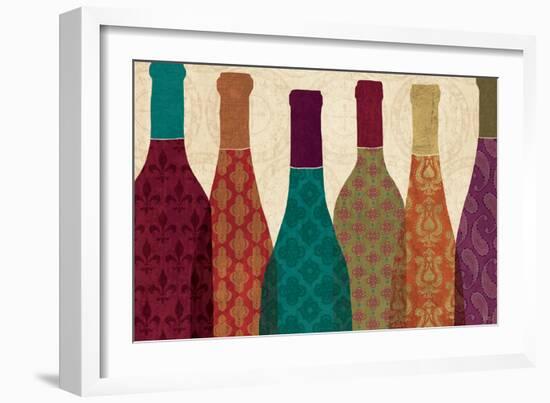 Wine Collage I-Veronique Charron-Framed Art Print