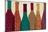Wine Collage I-Veronique Charron-Mounted Art Print