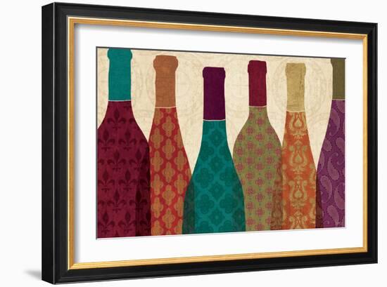 Wine Collage I-Veronique Charron-Framed Art Print