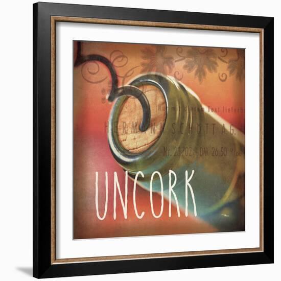 Wine Collage IX-Pela Studio-Framed Art Print