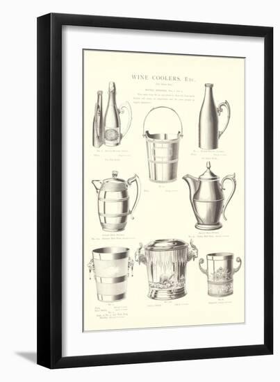 Wine Coolers, Ice Buckets, Pitchers-null-Framed Art Print