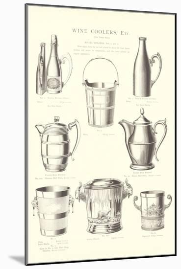 Wine Coolers, Ice Buckets, Pitchers-null-Mounted Art Print