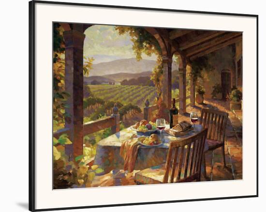 Wine Country Afternoon-Leon Roulette-Framed Art Print