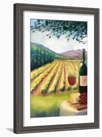 Wine Country and Vineyard-Lantern Press-Framed Art Print