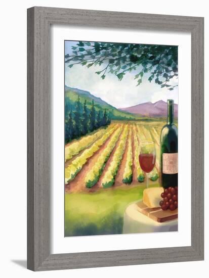 Wine Country and Vineyard-Lantern Press-Framed Art Print