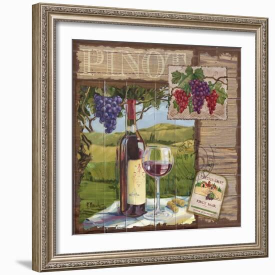 Wine Country Collage II-Paul Brent-Framed Art Print