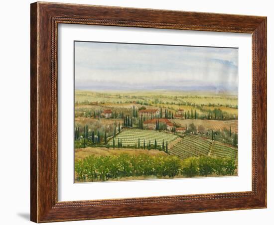 Wine Country View II-Tim O'toole-Framed Art Print