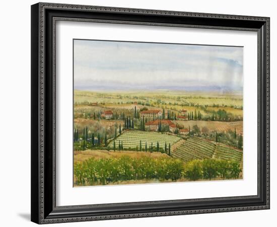 Wine Country View II-Tim O'toole-Framed Art Print