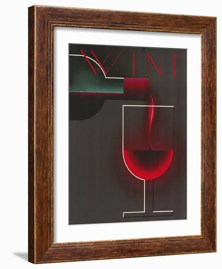 Wine Deco-Vintage Apple Collection-Framed Giclee Print