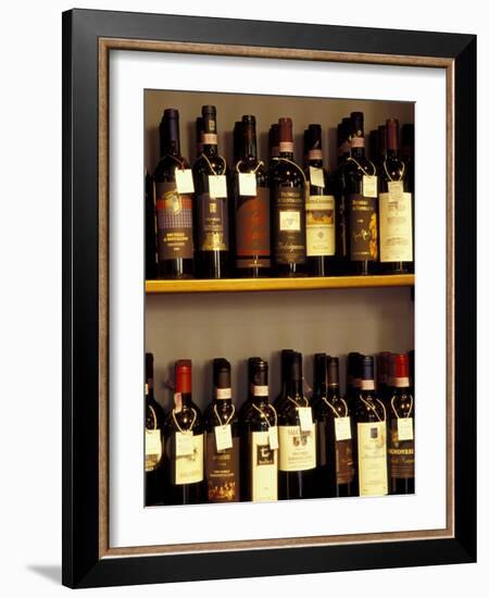 Wine Display, Pienza, Tuscany, Italy-Merrill Images-Framed Photographic Print